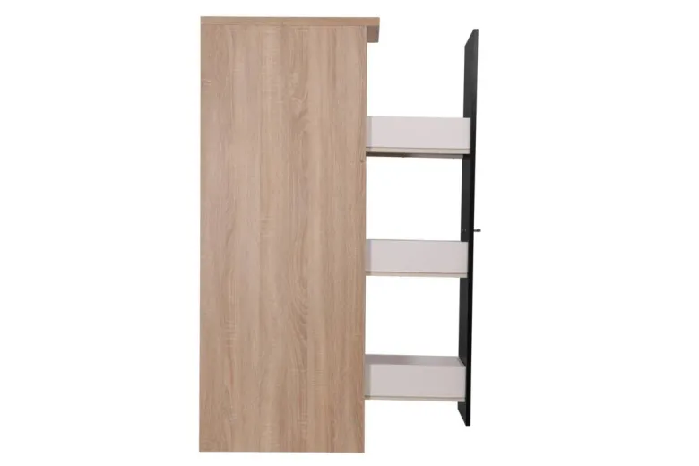 Apothekerschrank Merle schwarz B/H/T: ca. 30x145x60 cm