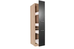 Apothekerschrank Merle schwarz B/H/T: ca. 30x200x60 cm