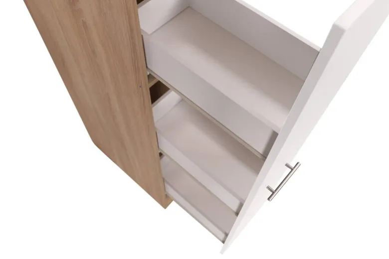 Apothekerschrank Merle weiß B/H/T: ca. 30x145x60 cm