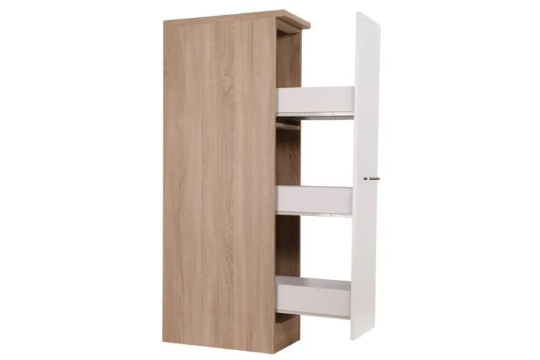 Apothekerschrank Merle weiß B/H/T: ca. 30x145x60 cm