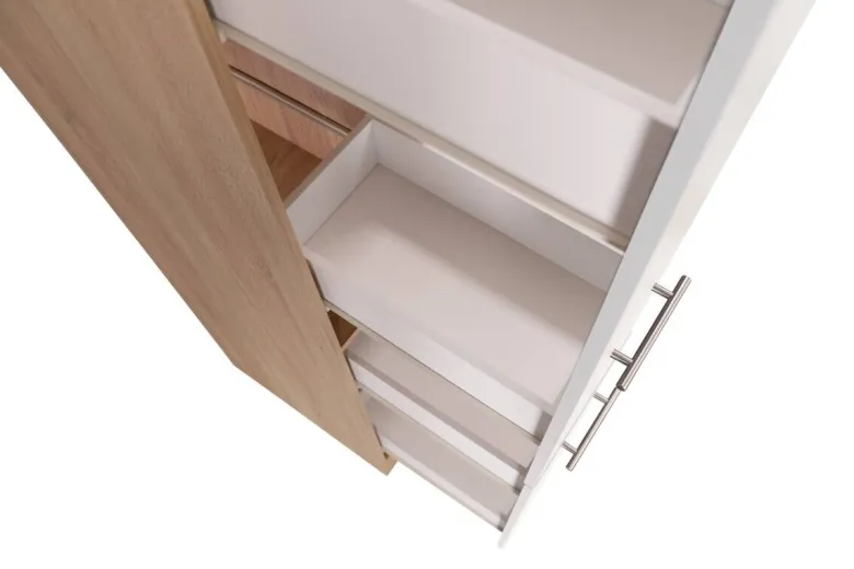 Apothekerschrank Merle weiß B/H/T: ca. 30x200x60 cm