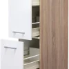 Apothekerschrank Samoa weiß Eiche Nachbildung B/H/T: ca. 30x161x60 cm