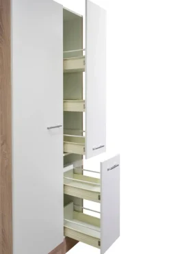 Apothekerschrank Samoa weiß Eiche Nachbildung B/H/T: ca. 30x200x57 cm