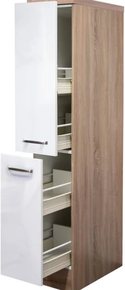 Apothekerschrank Valero weiß Hochglanz B/H/T: ca. 30x162x60 cm