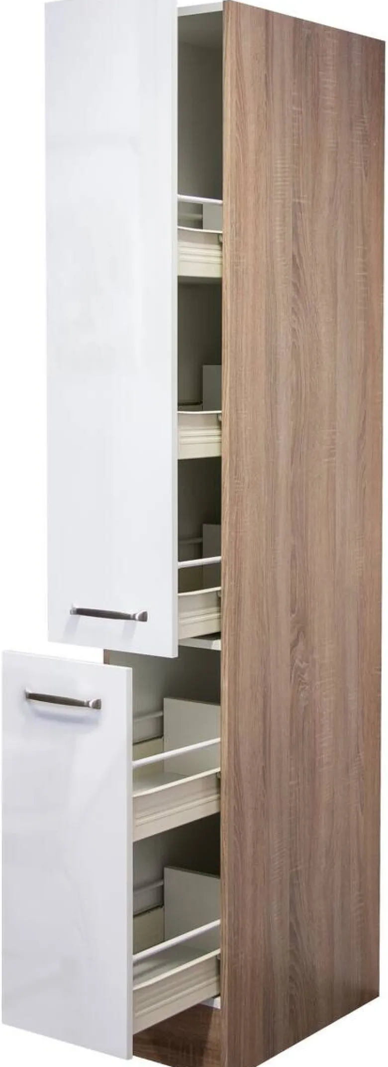 Apothekerschrank Valero weiß Hochglanz B/H/T: ca. 30x200x57 cm