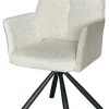 Armlehnstuhl beige Webstoff Microfaser B/H/T: ca. 60x88x66 cm