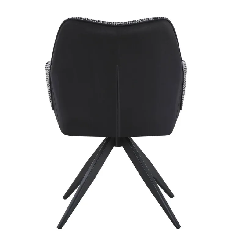 Armlehnstuhl Caro grau schwarz Webstoff B/H/T: ca. 65x86x61 cm