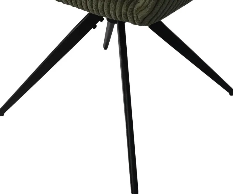 Armlehnstuhl Cliff grün Kord B/H/T: ca. 58x90x69 cm