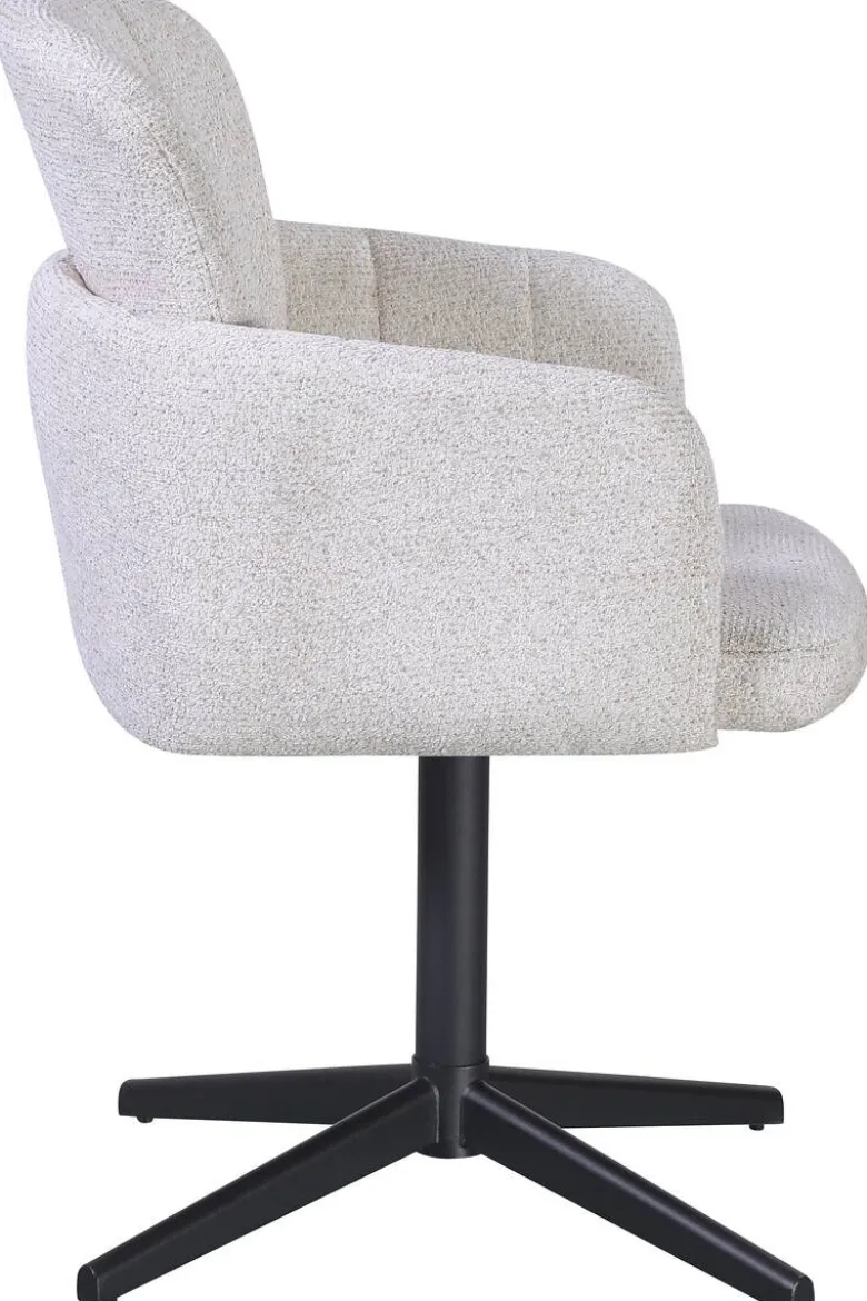 Armlehnstuhl Dana beige Webstoff B/H/T: ca. 58x84x61 cm