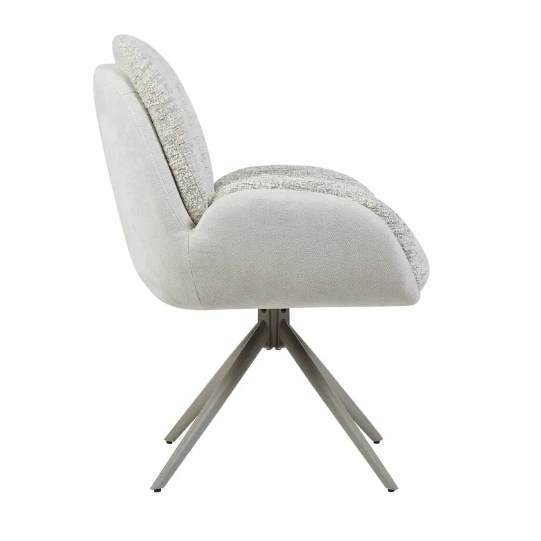 Armlehnstuhl Davina beige Microfaser B/H/T: ca. 64x92,5x48 cm