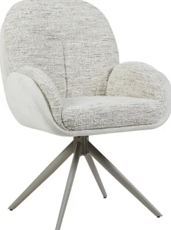 Armlehnstuhl Davina beige Microfaser B/H/T: ca. 64x92,5x48 cm