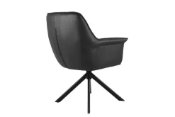 Armlehnstuhl Elias schwarz Polyester B/H/T: ca. 67x91x69 cm