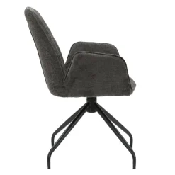 Armlehnstuhl Fria grau Webstoff Microfaser B/H/T: ca. 60x87x63 cm