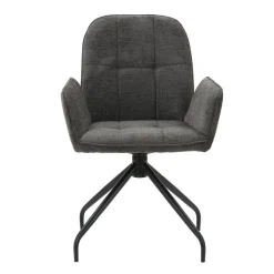 Armlehnstuhl Fria grau Webstoff Microfaser B/H/T: ca. 60x87x63 cm