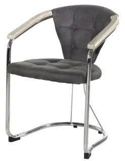 Armlehnstuhl grau Vintage B/H/T: ca. 60x80x62 cm