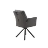 Armlehnstuhl grau Webstoff Microfaser B/H/T: ca. 60x88x66 cm