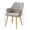 Armlehnstuhl Inga beige Webstoff B/H/T: ca. 57x86x63,5 cm