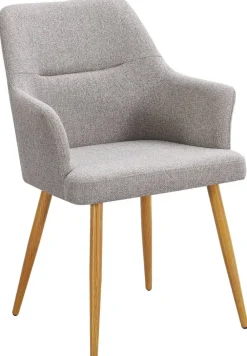 Armlehnstuhl Inga beige Webstoff B/H/T: ca. 57x86x63,5 cm