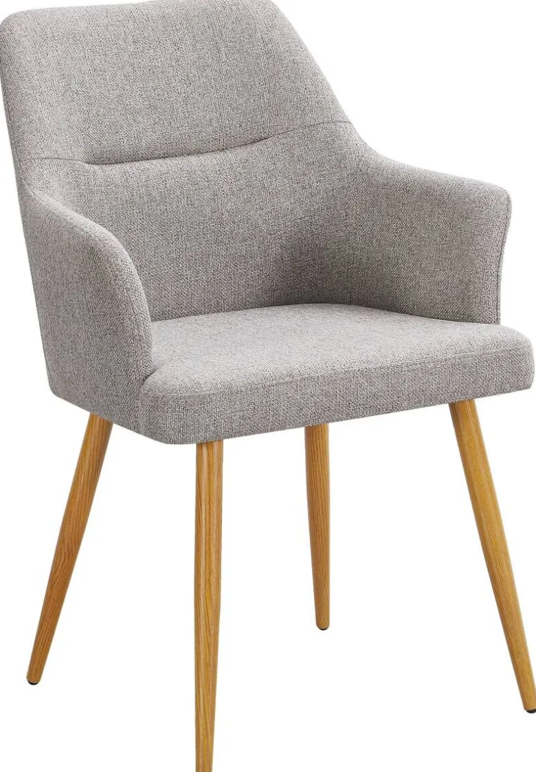 Armlehnstuhl Inga beige Webstoff B/H/T: ca. 57x86x63,5 cm