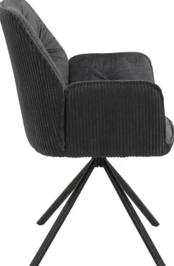 Armlehnstuhl Inge anthrazit Microfaser B/H/T: ca. 58x88x63 cm