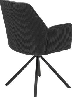 Armlehnstuhl Inge anthrazit Microfaser B/H/T: ca. 58x88x63 cm