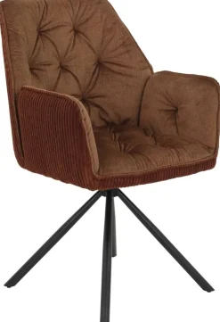 Armlehnstuhl Inge braun Microfaser B/H/T: ca. 58x88x63 cm
