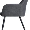 Armlehnstuhl Joe grau Webstoff B/H/T: ca. 58x85x62 cm