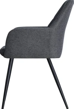 Armlehnstuhl Joe grau Webstoff B/H/T: ca. 58x85x62 cm