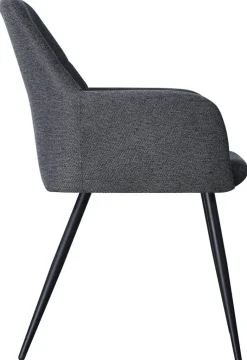 Armlehnstuhl Joe grau Webstoff B/H/T: ca. 58x85x62 cm