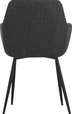 Armlehnstuhl Maria, 2er-Set anthrazit Microfaser Webstoff B/H/T: ca. 55x84x61 cm