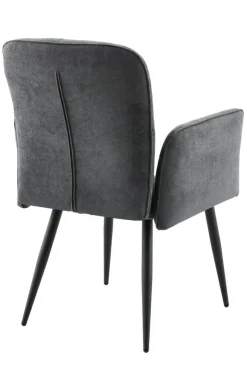 Armlehnstuhl Marla anthrazit Webstoff B/H/T: ca. 60x89x62 cm