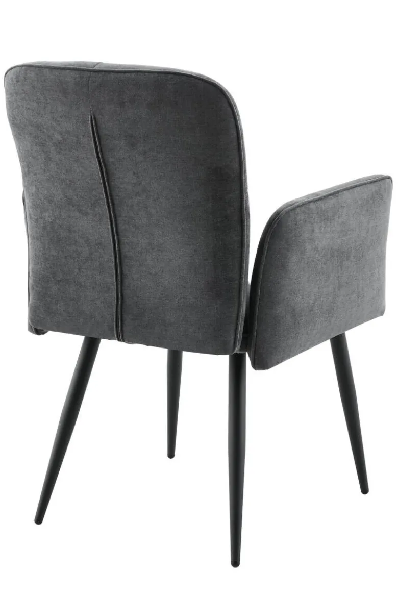 Armlehnstuhl Marla anthrazit Webstoff B/H/T: ca. 60x89x62 cm
