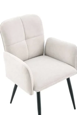 Armlehnstuhl Marla beige Webstoff B/H/T: ca. 60x89x62 cm