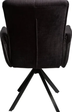 Armlehnstuhl Renate dunkelgrau Samt B/H/T: ca. 59x92x67 cm