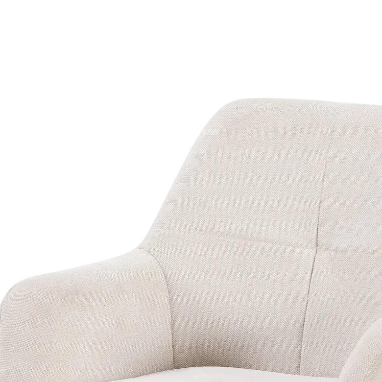 Armlehnstuhl Woody beige Webstoff B/H/T: ca. 62x85,5x64 cm