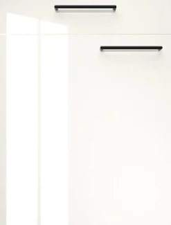 artego Küchenblock Eco Graphit Lack Hochglanz Toffee Sherwood matt Nachbildung B/T: ca. 300x60 cm