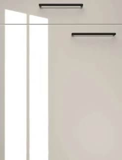artego Küchenblock Eco Graphit Lack Hochglanz Toffee Sherwood matt Nachbildung B/T: ca. 300x60 cm