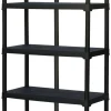 ArtPlast Kunststoffregal schwarz Kunststoff B/H/T: ca. 100x176x40 cm