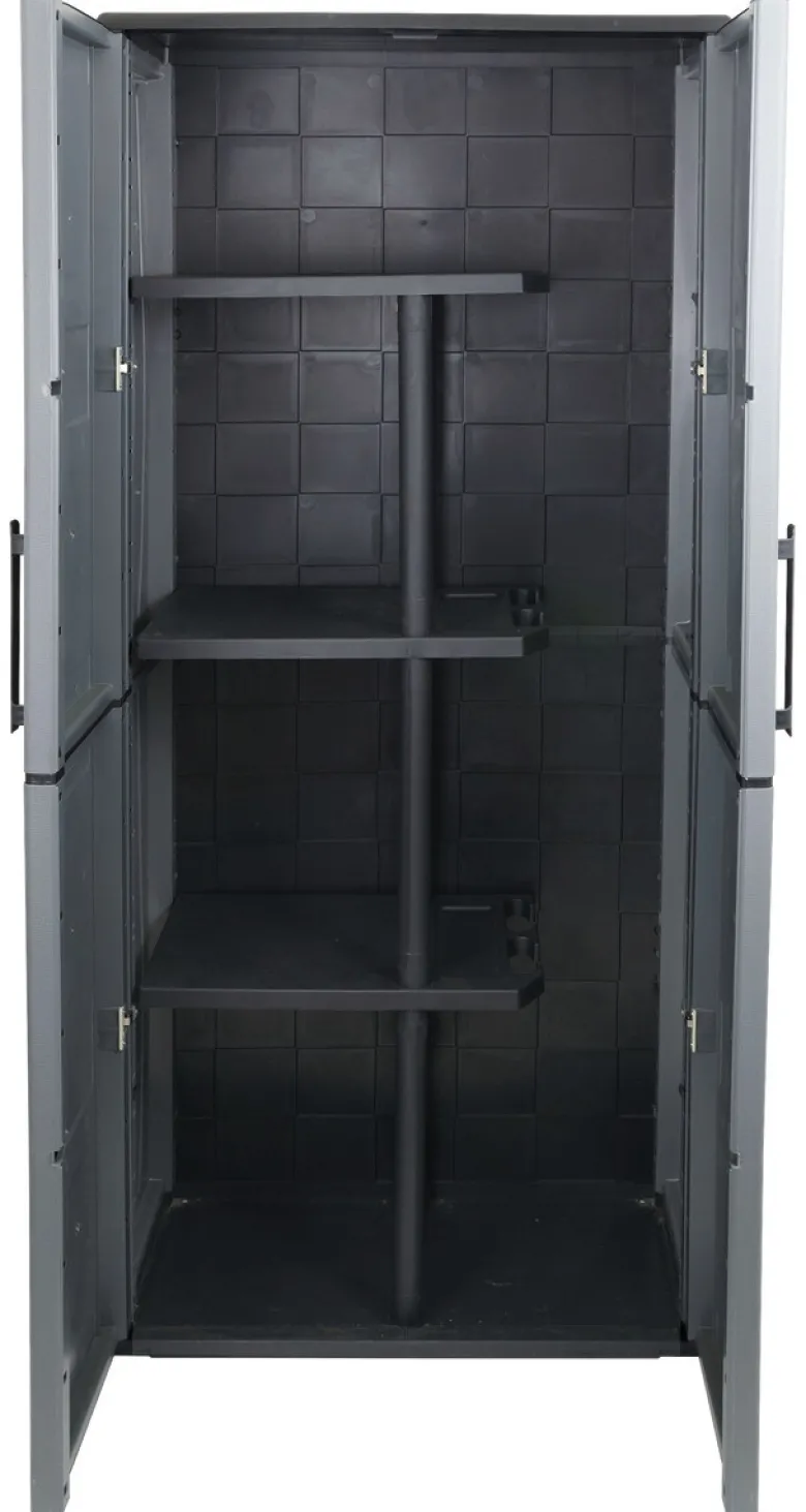 ArtPlast Kunststoffschrank Free dunkelgrau Kunststoff B/H/T: ca. 68x163x37 cm
