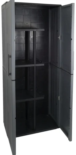 ArtPlast Kunststoffschrank Free dunkelgrau Kunststoff B/H/T: ca. 68x163x37 cm