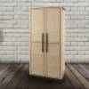 ArtPlast Kunststoffschrank Steel hoch beige Kunststoff B/H/T: ca. 70x165x39,5 cm