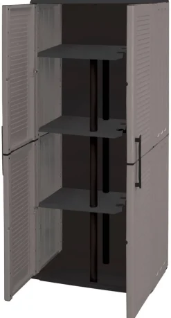 ArtPlast Kunststoffschrank Easy grau B/H/T: ca. 68x163x37 cm