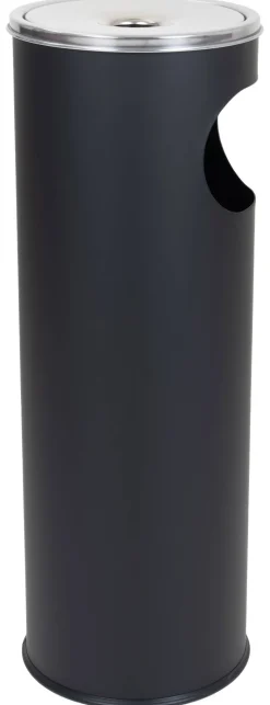 Aschenbecher schwarz Metall