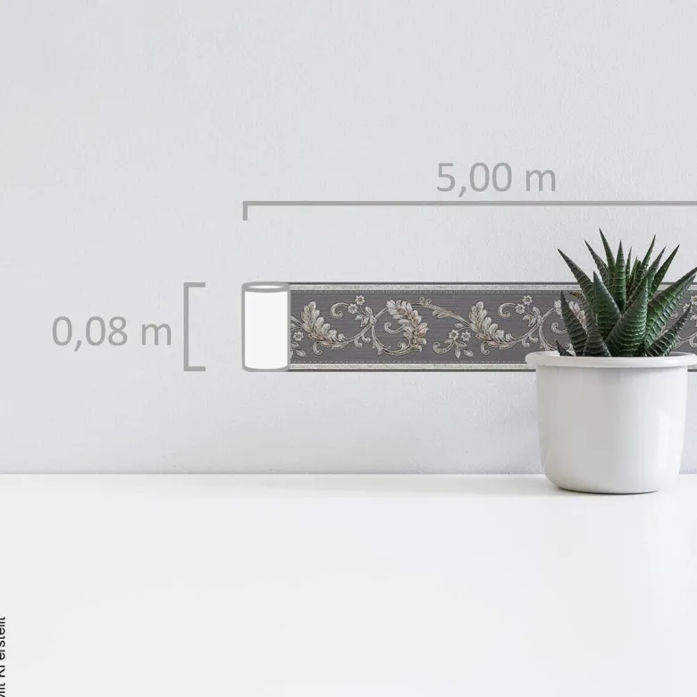 A.S.Creation Bordüre beige B/H/D: ca. 8x500x7 cm