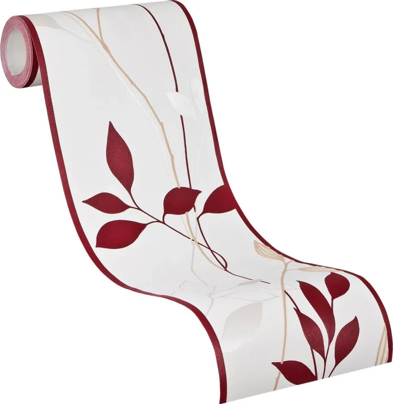 A.S.Creation Bordüre rot creme B/H/D: ca. 17x500x7 cm