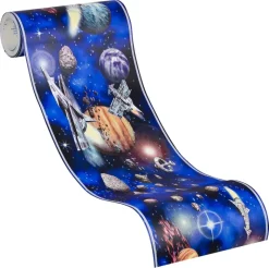 A.S.Creation Bordüre schwarz grau blau B/H/D: ca. 17x500x6 cm