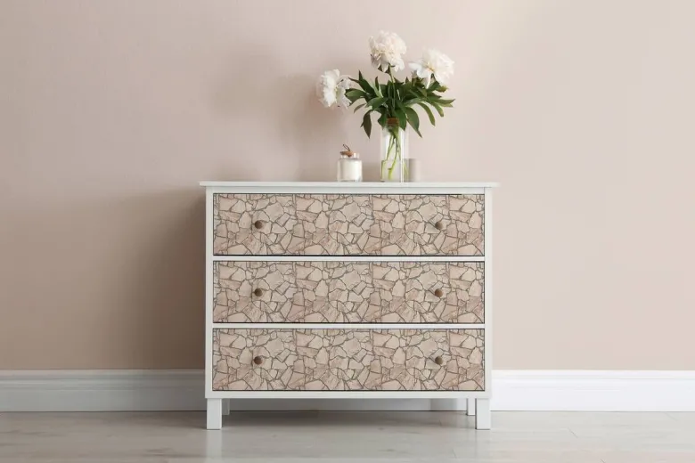A.S.Creation Tapete orange grau creme B/H/D: ca. 52x250x7,5 cm