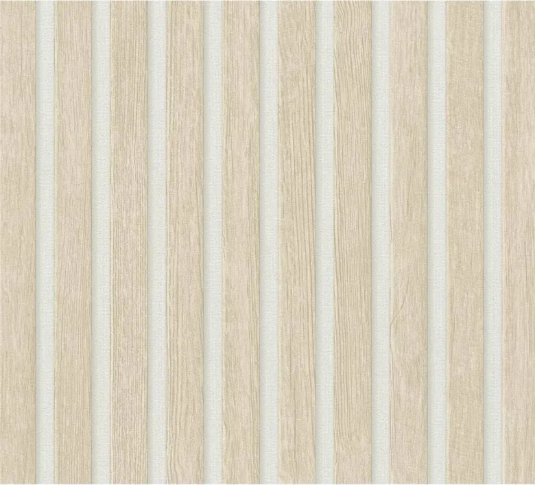 A.S.Creation Tapete weiß beige B/H/D: ca. 52x250x7,5 cm