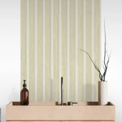 A.S.Creation Tapete weiß beige B/H/D: ca. 52x250x7,5 cm