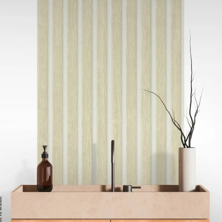 A.S.Creation Tapete weiß beige B/H/D: ca. 52x250x7,5 cm